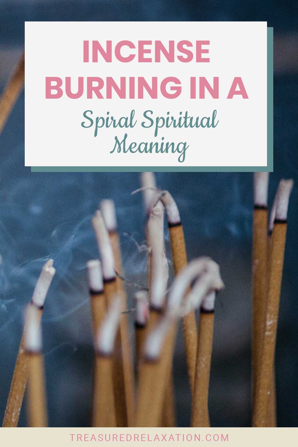 Incense sticks burning - Incense Burning in a Spiral Spiritual Meaning.
